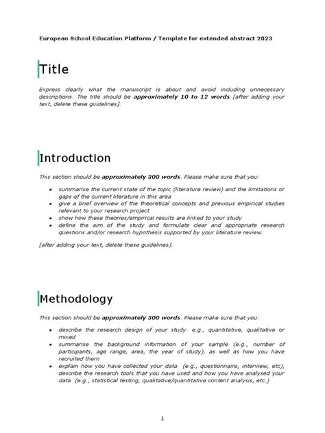 Image result for Report Abstract Template