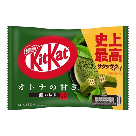 Nestlé KitKat Mini Chocolates Sweet Matcha | 10 Mini Kitkats Inside ...