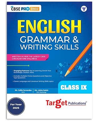 CBSE Class 9 English Grammar & Writing Skills Notes Book | Includes ...