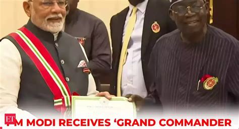 PM Modi conferred with Nigeria's Highest Honour 'Grand Commander of the ...