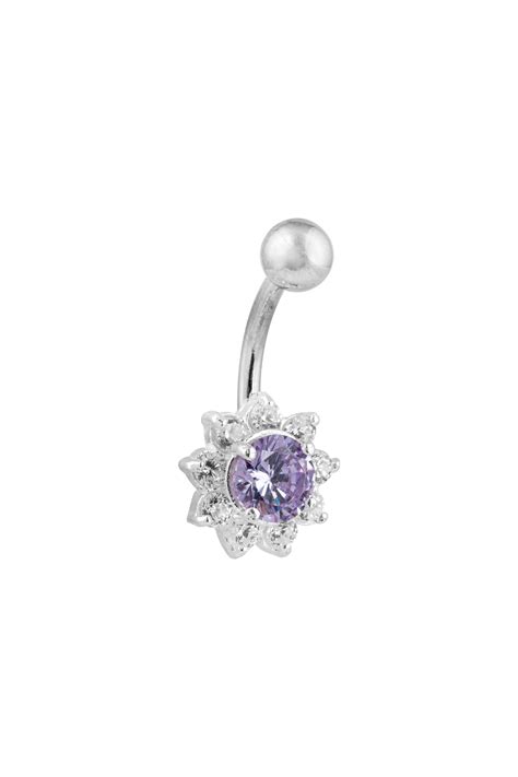 Ariadne Floral Silver Belly Button Ring – Parman