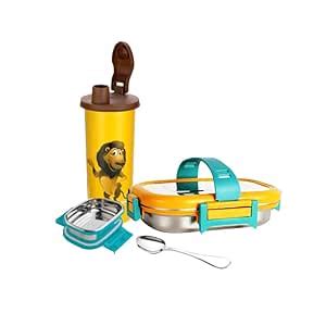 Buy Pdd Falcon Stainless Steel Big Lunch Box with Tumbler/Glass for ...