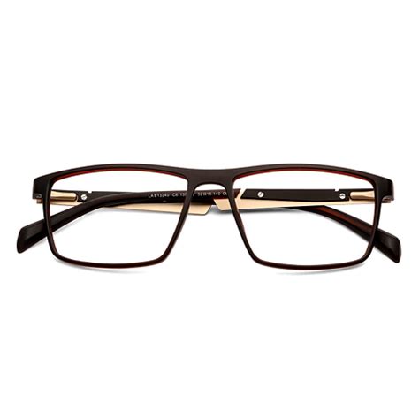 Buy Matte Brown Gold Full Rim Rectangle Lenskart Air Essentials LA ...