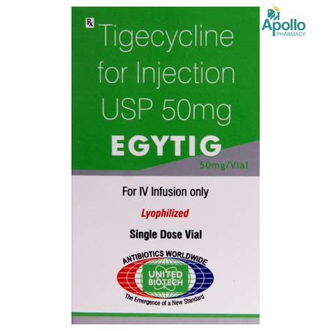 EGYTIG 50MG INJECTION | Uses, Side Effects, Price | Apollo Pharmacy