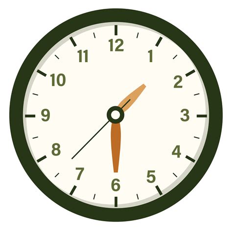 Wall Analog Clock Design Show at 1.30, Time and Clock Illustration ...