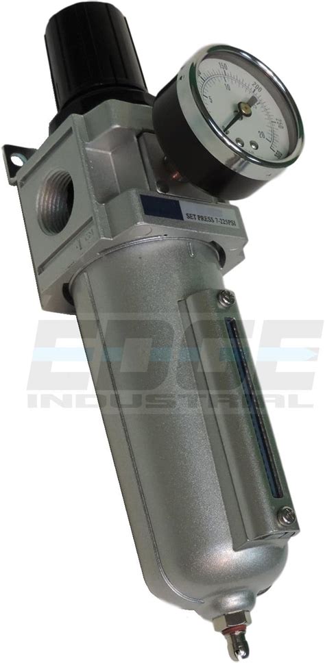 Buy Heavy Duty Compressed AIR Filter Regulator Combo Piggyback, Metal ...