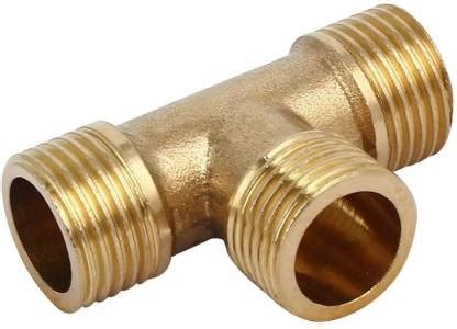 PBI Brass 1/2BSP T Shape Equal Pipe Connecting Fitting Joint 1/2" Male ...