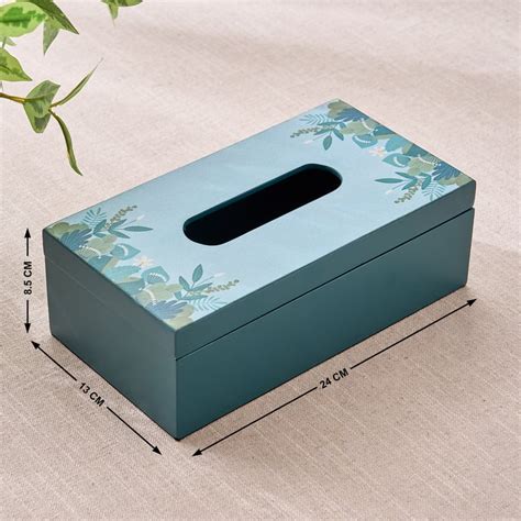 Buy Raisa Aurora Wooden Printed Tissue Holder - 24x13x8.5cm from Home ...