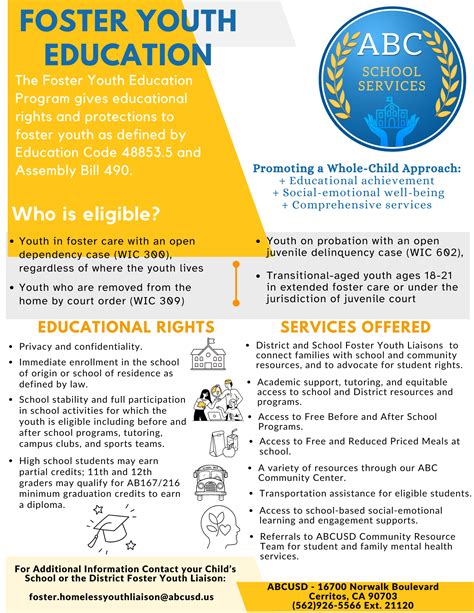 Foster Youth Program - School Services - ABC Unified School District