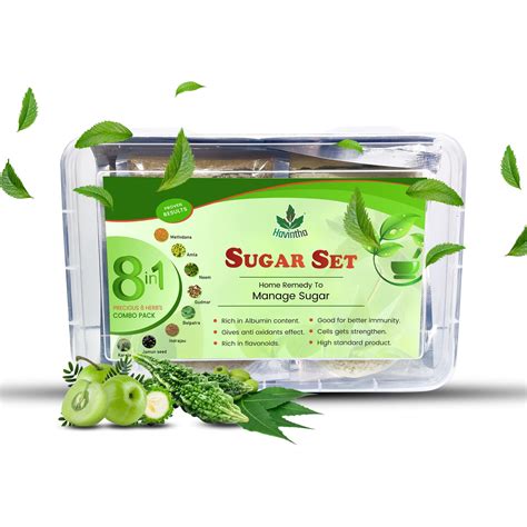 Buy Havintha Natural 8 in 1 Herbs Sugar Control Set with Gudmar, Jamun ...