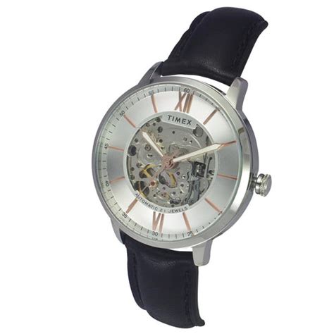 Men's Automatic Silver Round Dial Stainless Steel Watch | Timex India