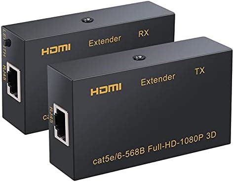 Tobo 60 Meter HDMI Extender/Extension Over LAN CAT6 CAT5e Cable (in ...