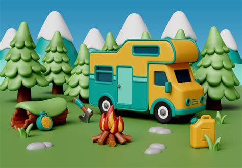 Cartoon camper Images - Free Download on Freepik