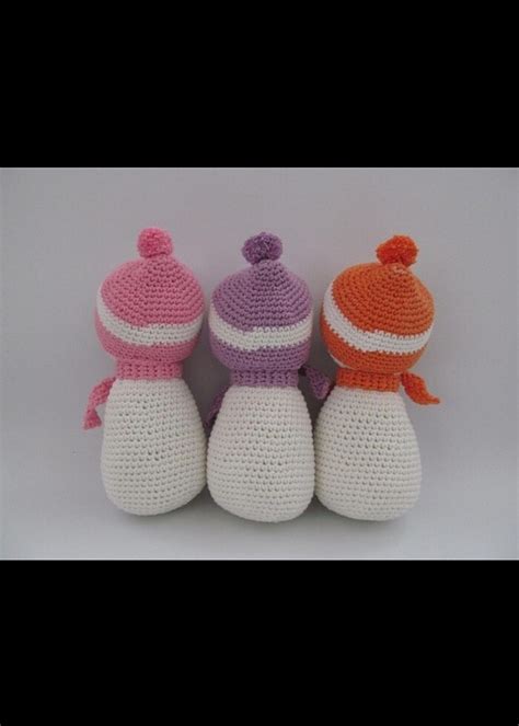 Üçlü Kardan Adam Amigurumi Oyuncak 20Cm Figür Oyuncak %20 İndirimli ...