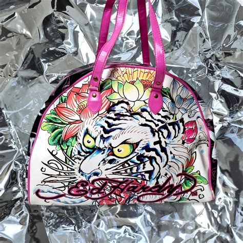 original #Y2K Ed Hardy bag, has slight signs of wear... - Depop
