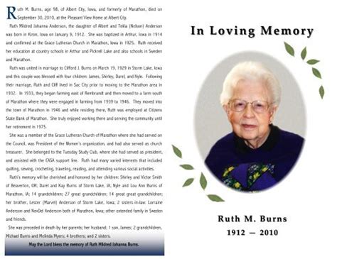 In Loving Memory - Sliefert Funeral Homes