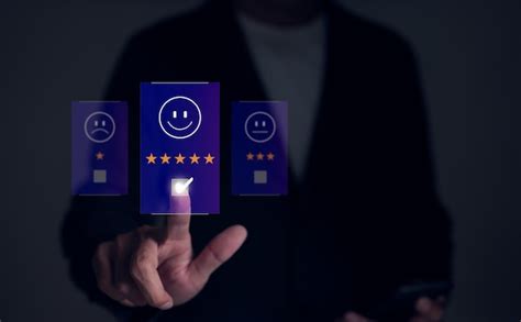 Customer review satisfaction feedback survey concept user gives rating ...