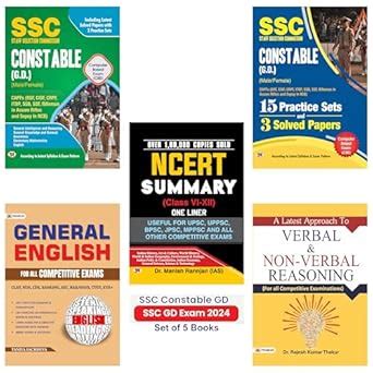 Buy SSC Constable GD Constable Book 2024 ( Verbal Reasoning + NCERT GK ...