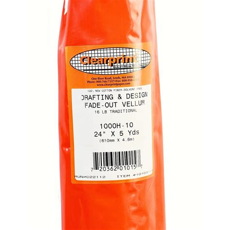 Clearprint Drafting and Design Fade-Out Vellum - 36" x 5 yd, 10 x 10 Grid, Roll - Walmart.com