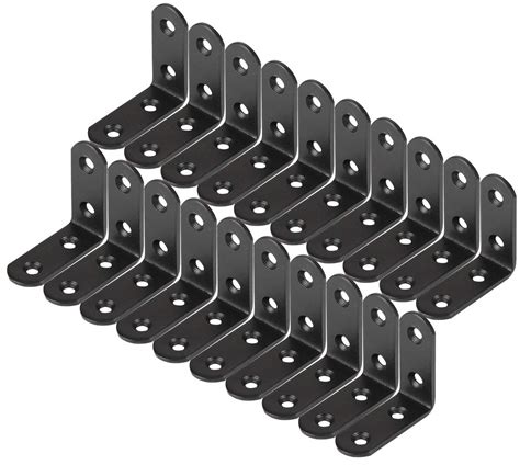 Buy Corner Brace,Kueimovi 20Pcs Black Angle Brackets L Brackets 90 ...