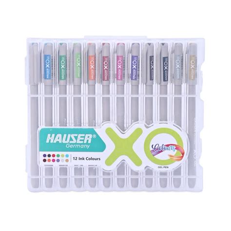 HAUSER, Gel Pen - XO | COLOURS | Pack of 12. – OXFORD stationers