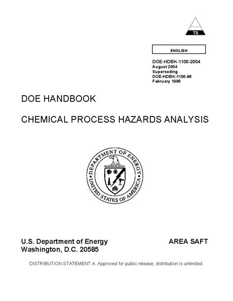 Chemical process safety analysis - ENGLISH DOE-HDBK-1100- August 2004 ...
