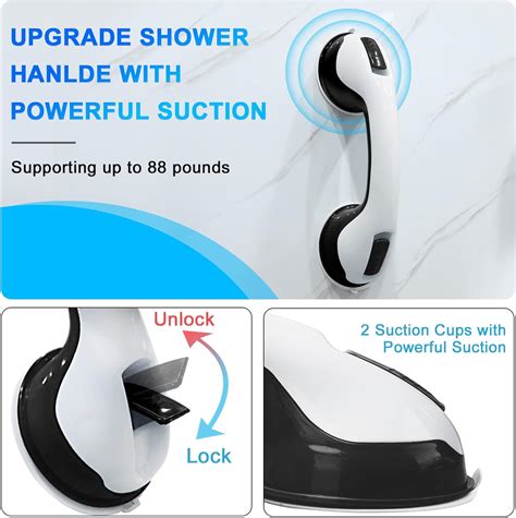 Buy 2 Pack Shower Handle 12 Grab Bars for Bathroom Shower Handles for ...