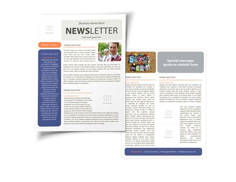 Image result for Simple Newsletter Templates