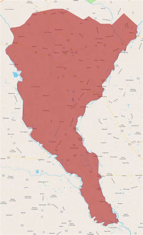 South Carolina Marion County - AtlasBig.com