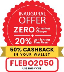Zero Collection Charges + 20% OFF for First Time User + 50% Cashback in ...