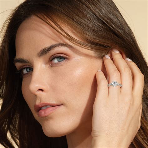 Celestia Pear Studded Engagement Ring – WithClarity India