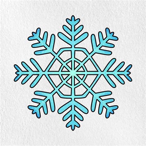 How to Draw a Simple Snowflake 的图像结果