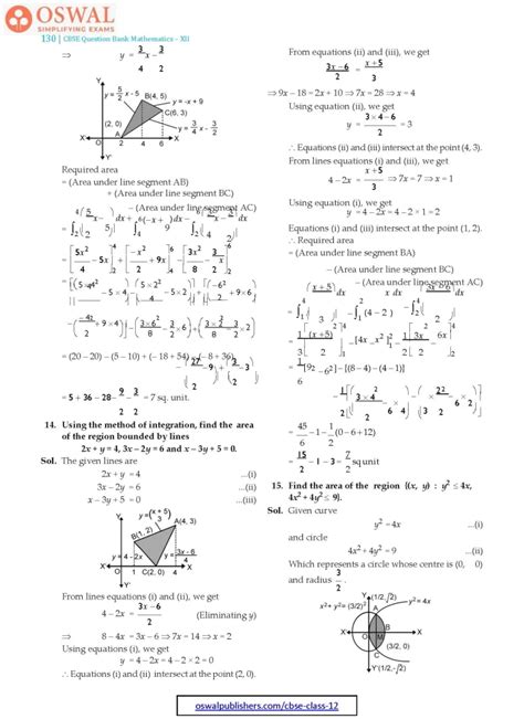 NCERT Solutions for Class 12 Maths Chapter 8 Applications of the Integrals