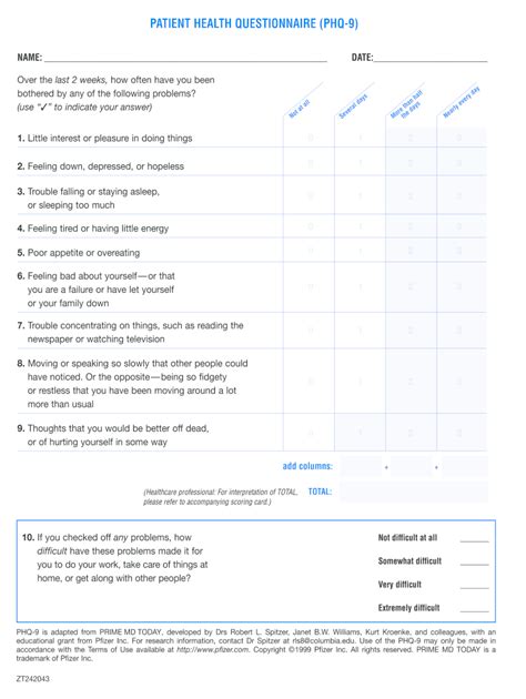 Fillable Online anthctoday Phq-9 - Memorial Park Psychiatry ...