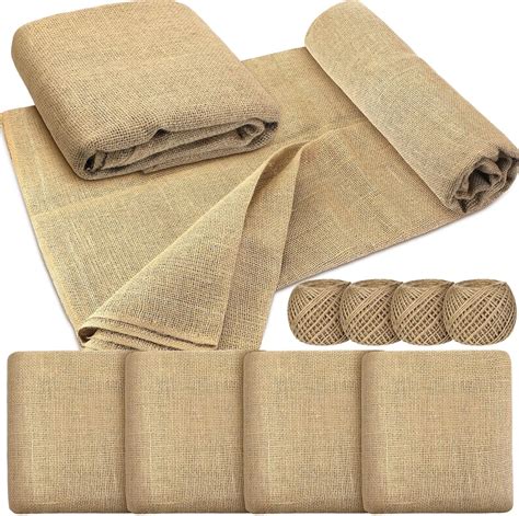Amazon.com : 4 Roll Burlap Fabric Natural Burlap Garden Roll 40 in X15 ...