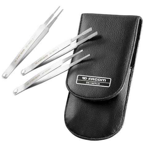 Diamond Tip Contact Cleaning Tweezer Set (3 pc.) | FACOM