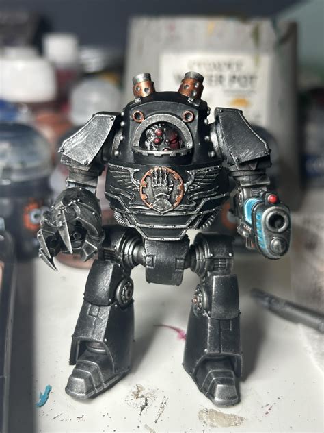 Iron hands Contemptor Dreadnought WIP, C&C welcome : r/ironhands30k