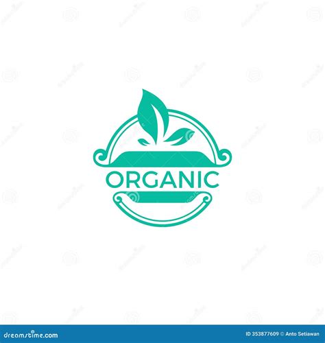 Organic Foods Label Logo Design. Organic Vector Stock Illustration - Illustration of brand, text ...