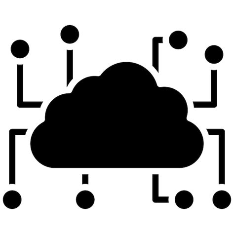 networking solutions discovery cloud services extreme network Vector Art