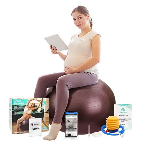 Enovi Care+ Birthing Ball, Yoga Ball for Pregnancy, Exercise Ball ...