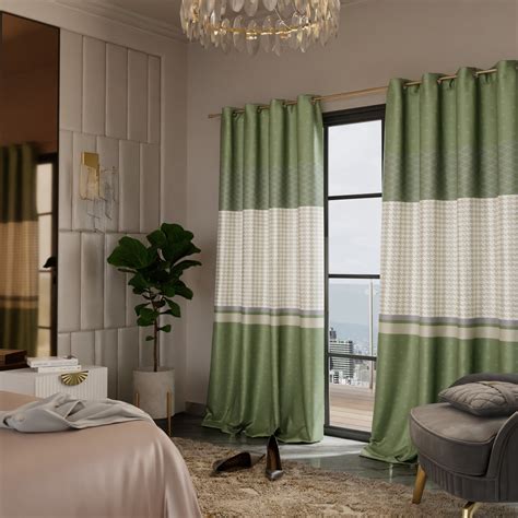 Majestic Meadow - Pack of 2 Satin Curtains – Stoa Paris