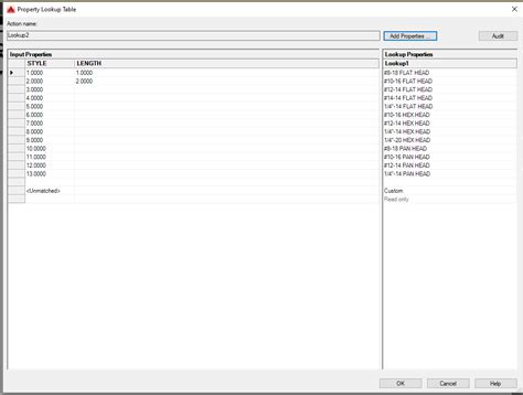 Using Dynamic Block Lookups in AutoCAD 的图像结果