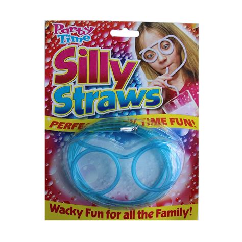 WAVE SHOP Silly Straw Glass Goggle Shape Drinking Eyeglasses (Colors ...