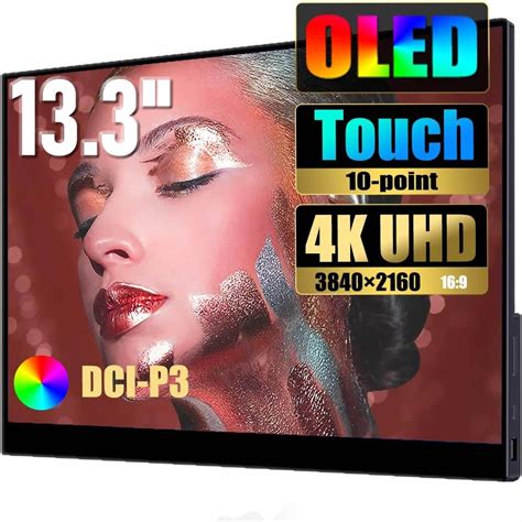 Bimawen Portable Monitor Oled 4k Touchscreen 100 Srgb Built In ...