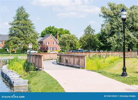 Hiking Area in Baker Park in Frederick, Maryland Stock Image - Image of ...