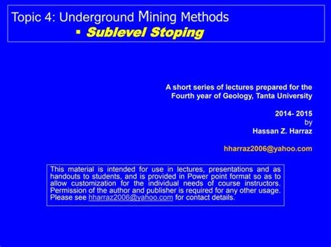 Image result for Sub Level Stoping Mining Method Illustration