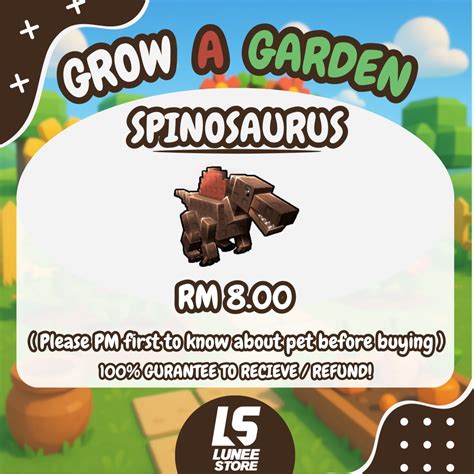 Spinosaurus - Grow a Garden, Video Gaming, Gaming Accessories, In-Game ...