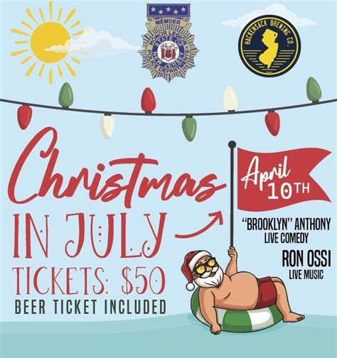 Christmas in July Benefit, Hackensack Brewing, 10 April 2025 | AllEvents