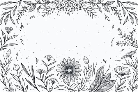 Plants black white Vectors - Download Free High-Quality Vectors from ...