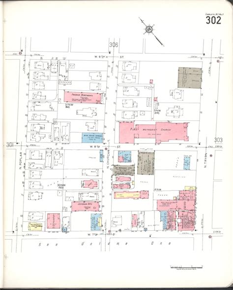 Image 4 of Sanborn Fire Insurance Map from Charlotte, Mecklenburg ...
